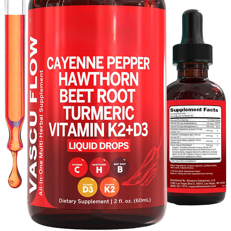 Vitamin D3 K2 Drop - Gocce di pepe di Cayenne da