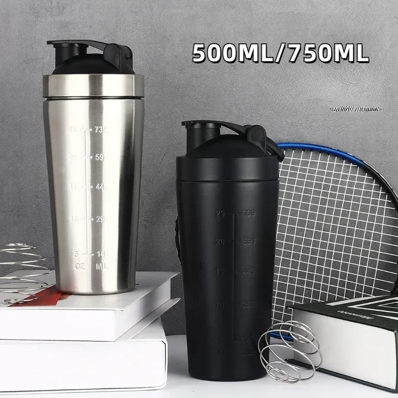 Nutrition Fitness - Shaker per Proteine in Acciaio Inox,