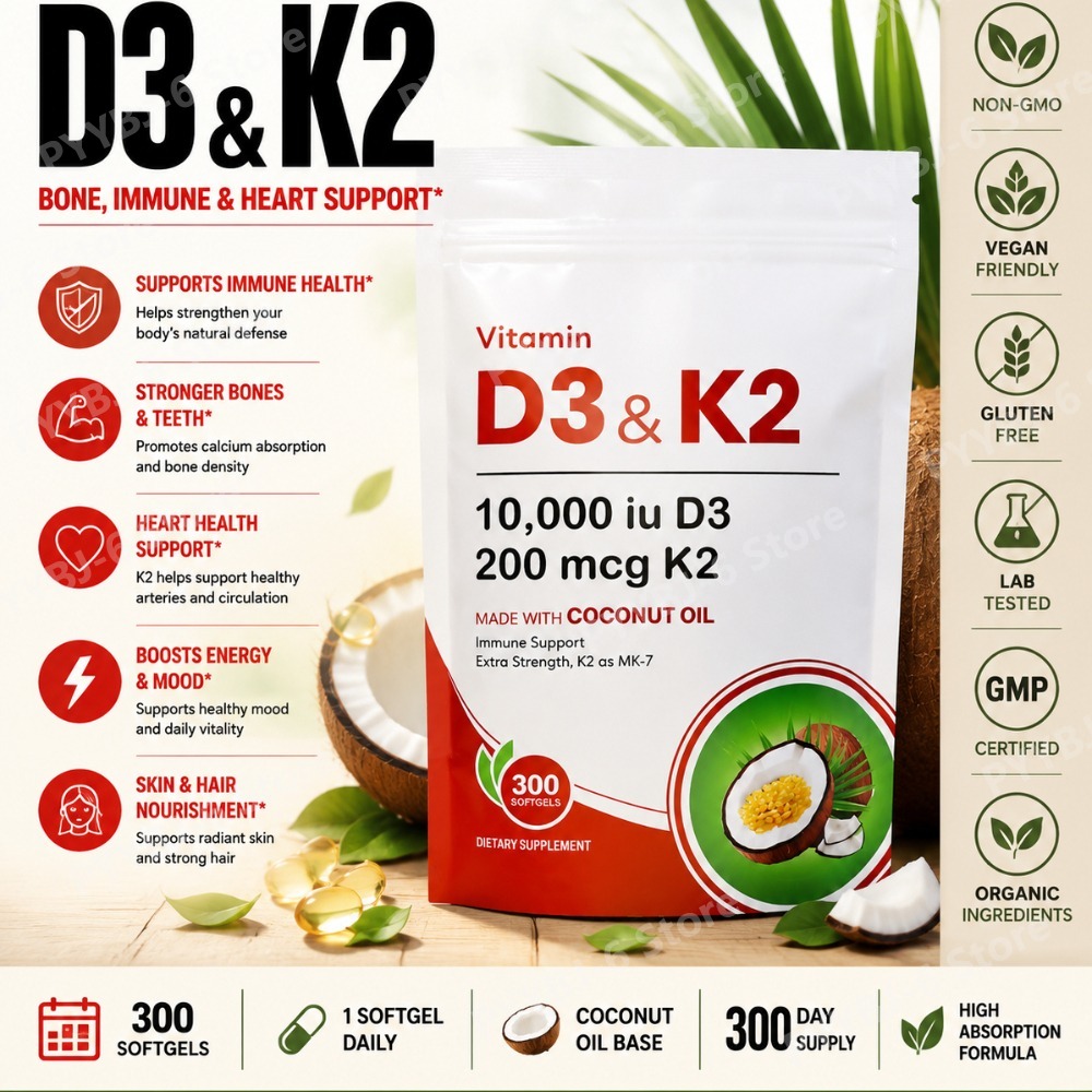 Vitamin D3 K2 Drop - Integratore di Vitamina D3 K2 10.000