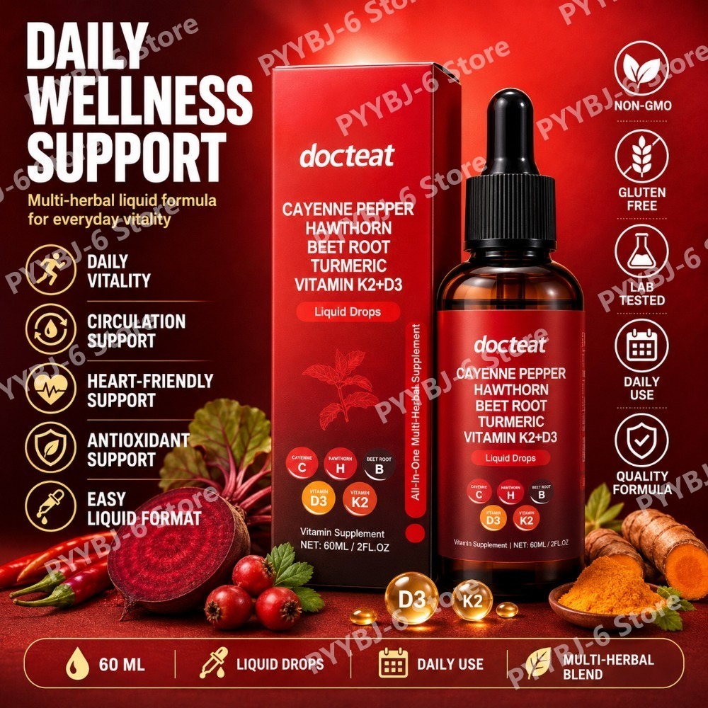 Vitamin D3 K2 Drop - Gocce Liquide di Peperoncino Cayenne con