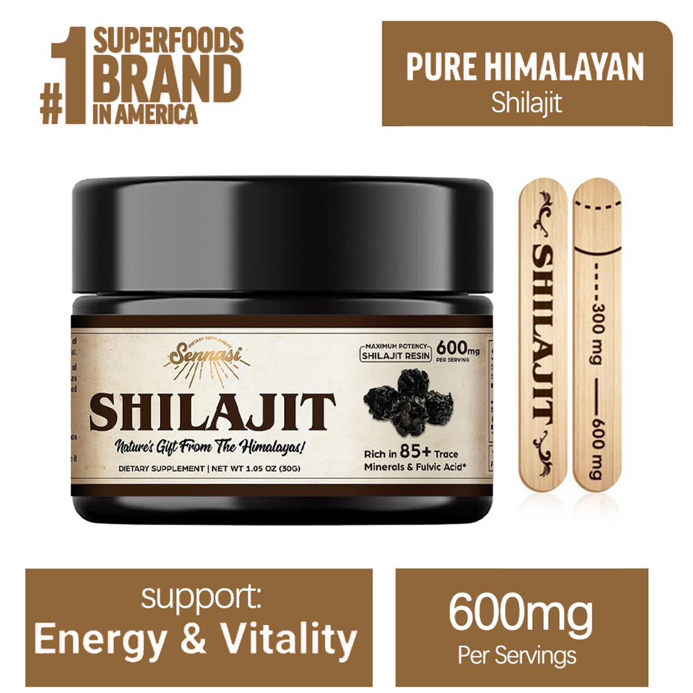 Shilajit Resin Pure - Resina di Shilajit Puro dell'Himalaya, 85+