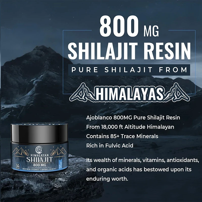Shilajit Resin Pure - Resina di Shilajit organica pura dell'Himalaya