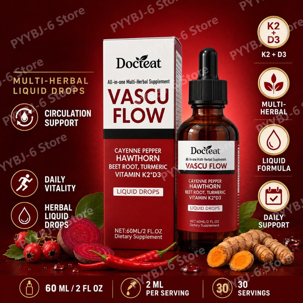 Vitamin D3 K2 Drop - Docteat Gocce Liquide Multi-Erbe con Biancospino,