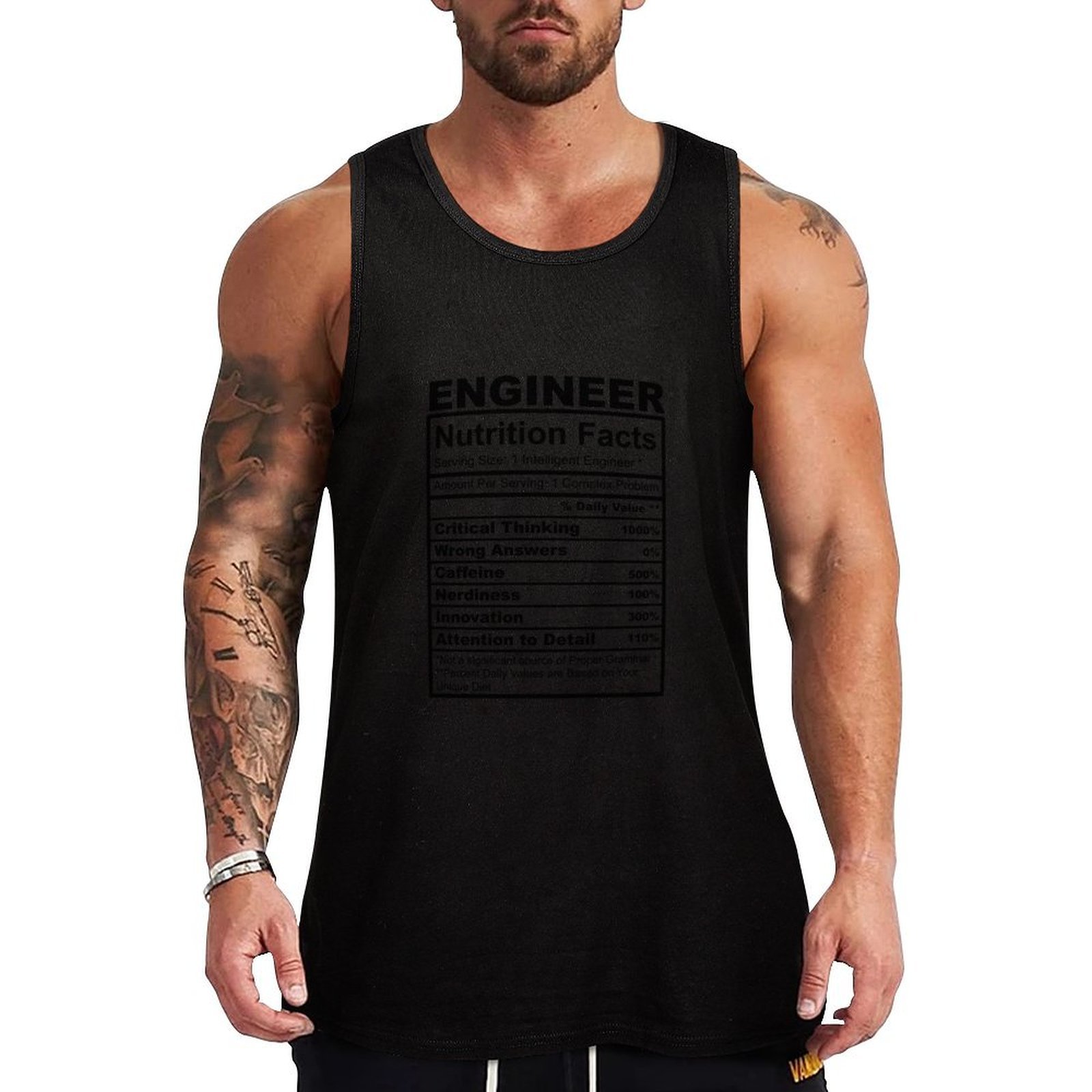 Nutrition Fitness - Divertente Regalo per Ingegneri: Canotta con