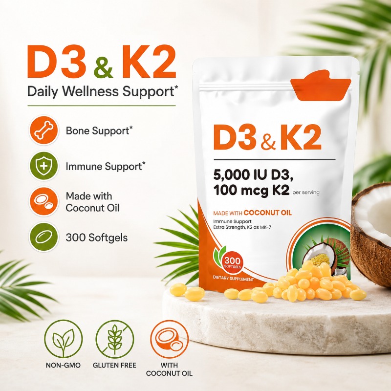 Vitamin D3 K2 Drop - Capsule di Vitamina D3 K2 con