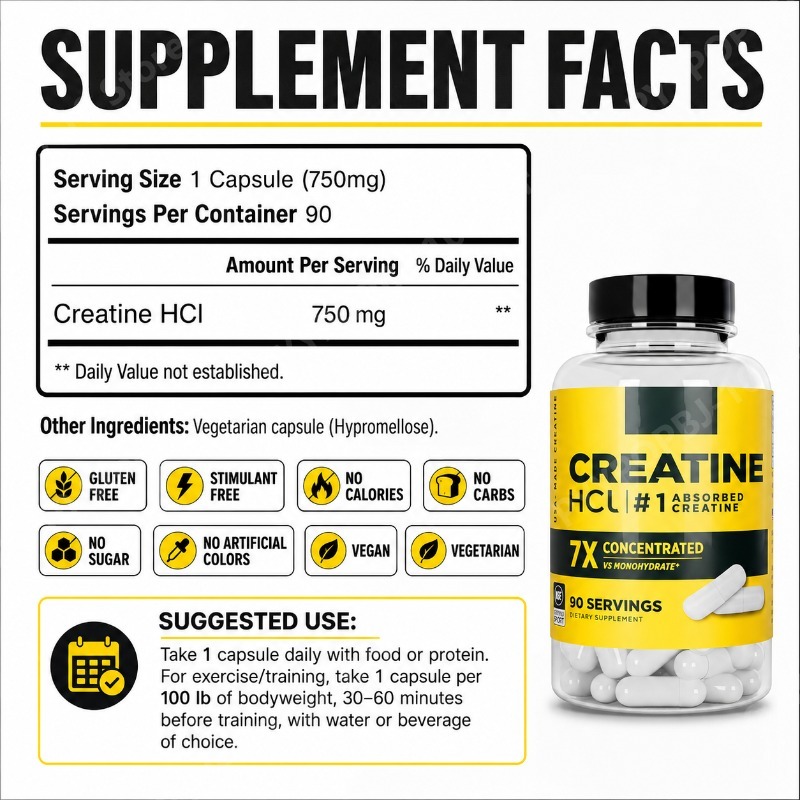 Creatina HCl 750mg 90 Capsule  - Nutrition Fitness recensione e prezzo