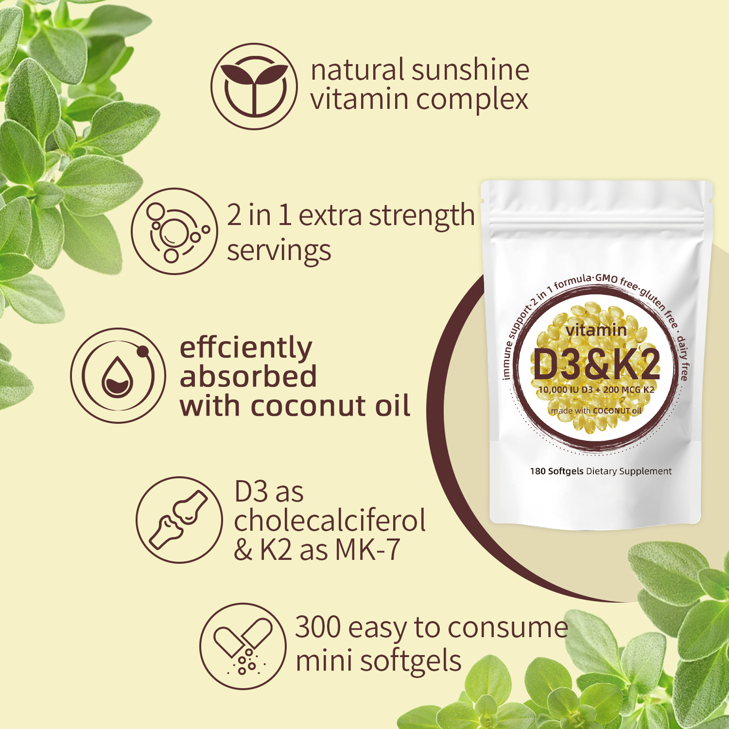 Capsule molli di vitamina D3 K - Vitamin D3 K2 Drop recensione e prezzo