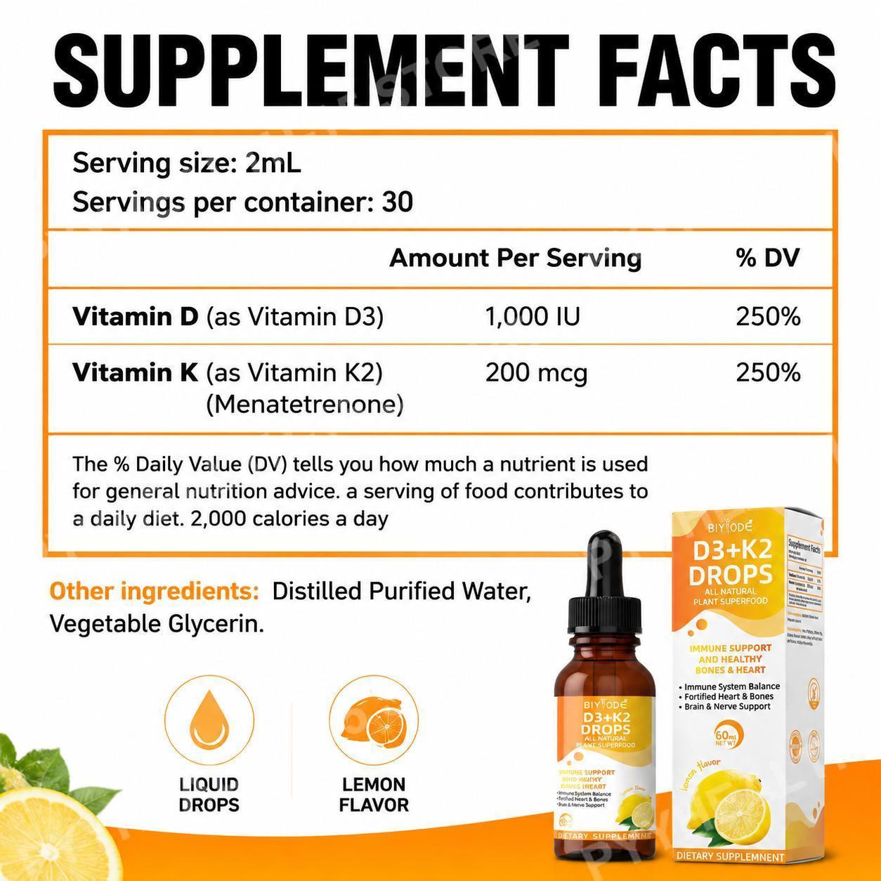 BIYODE Gocce Liquide di Vitami - Vitamin D3 K2 Drop recensione e prezzo