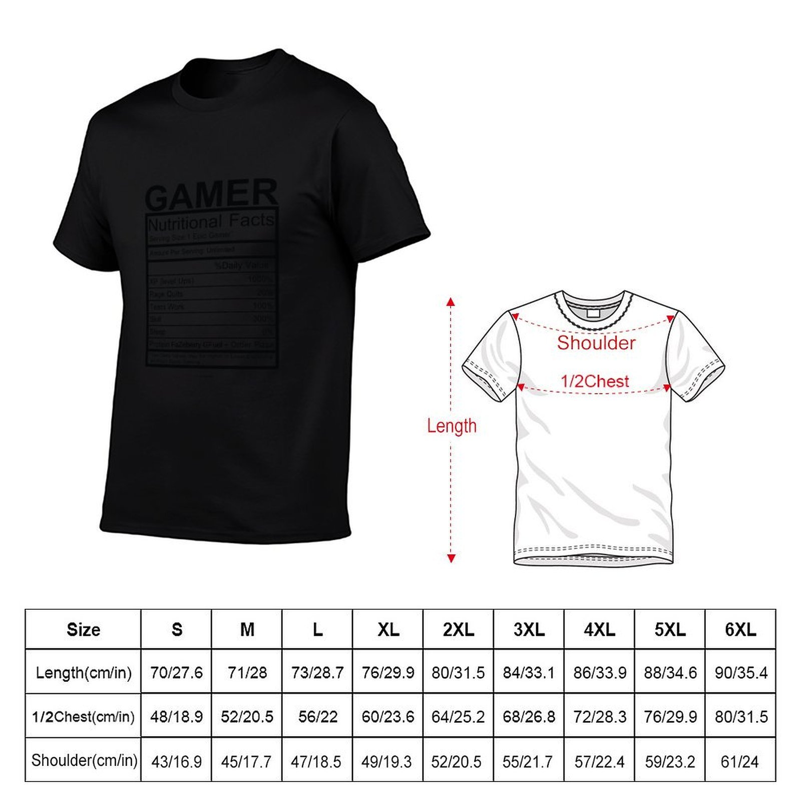 T-shirt con grafico delle info - Nutrition Fitness recensione e prezzo