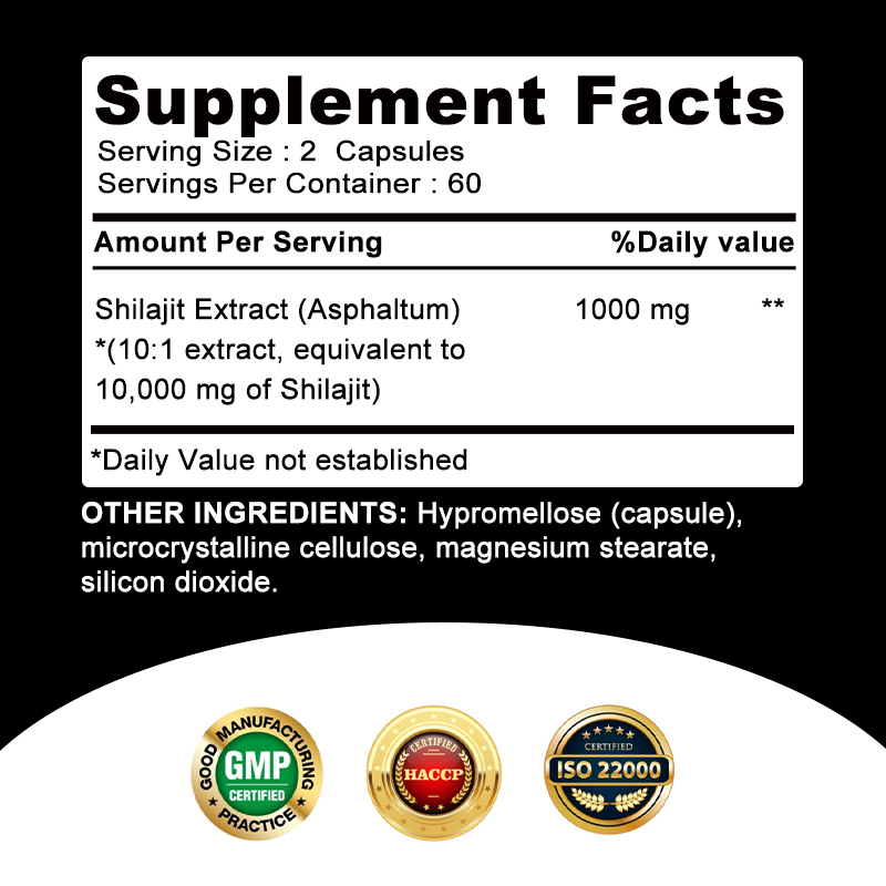 Capsule di resina Shilajit pur - Shilajit Resin Pure recensione e prezzo